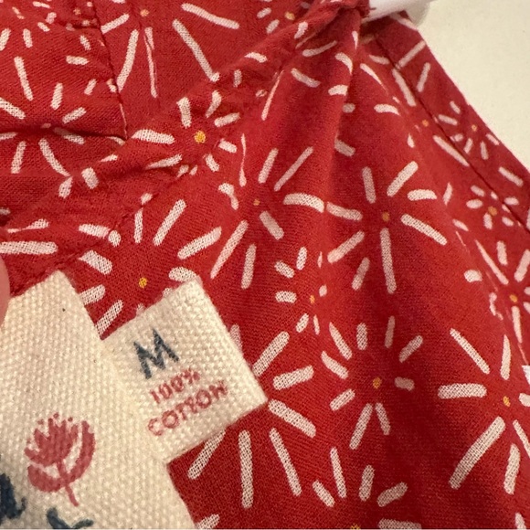 Mata Traders Prairie Floral Feminine Flirty Ruffled Midi Dress Red Daisy - Picture 9 of 11